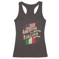 American Grown Italian Roots Patriot Racerback Tank Top