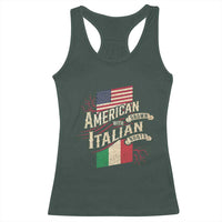 American Grown Italian Roots Patriot Racerback Tank Top
