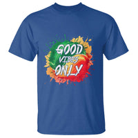 Good Vibes Only Rasta Reggae Jamaica T Shirt - Wonder Print Shop