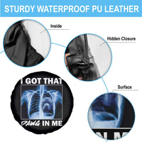 Funny I Got That Dawg In Me Xray Pitbull Meme Spare Tire Cover