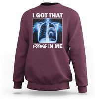Funny I Got That Dawg In Me Xray Pitbull Meme Sweatshirt - Wonder Print Shop