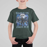 Alpha Wolf T Shirt For Kid Human By Day Sigma By Night - Wonder Print Shop
