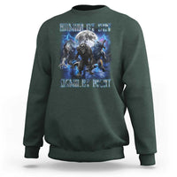 Alpha Wolf Sweatshirt Human By Day Sigma By Night - Wonder Print Shop