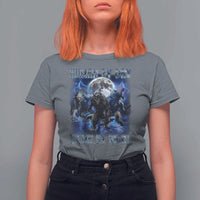 Alpha Wolf T Shirt For Women Human By Day Sigma By Night - Wonder Print Shop