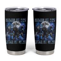Alpha Wolf Tumbler Cup Human By Day Sigma By Night