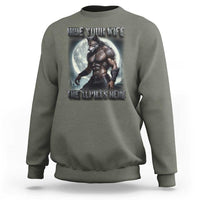 Alpha Wolf Sweatshirt Hide Your Wife The Alpha's Here - Wonder Print Shop