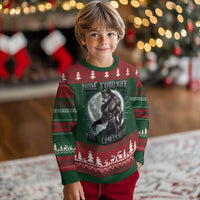 Alpha Wolf Ugly Christmas Sweater Hide Your Wife The Alpha's Here - Wonder Print Shop