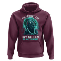 Funny Alpha Wolf Hoodie I'll Protect You Kitten No Matter What