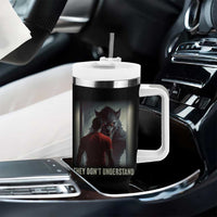 Alpha Wolf They Don't Understand Tumbler With Handle