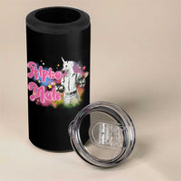 Funny Alpha Male Unicorn 4 in 1 Can Cooler Tumbler
