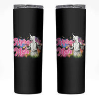 Funny Alpha Male Unicorn Skinny Tumbler