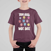 Christian Hippie Face You Are Dot Day T Shirt For Kid - Wonder Print Shop
