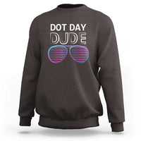 Dot Day Dude Sweatshirt Cool Dot Sunglass - Wonder Print Shop