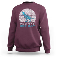 Happy Dot Day Funny Dinosaur Sweatshirt - Wonder Print Shop