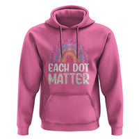Happy Dot Day Hoodie Each Dot Matters Polka Dot Rainbow - Wonder Print Shop