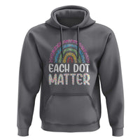 Happy Dot Day Hoodie Each Dot Matters Polka Dot Rainbow - Wonder Print Shop
