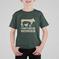 Funny Vegetarian T Shirt For Kid I Don't Eat My Homies - Wonder Print Shop