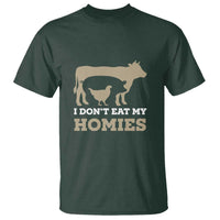 Funny Vegetarian T Shirt I Don't Eat My Homies - Wonder Print Shop