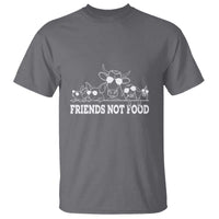 Vegetarian T Shirt Friends Not Food - Wonder Print Shop