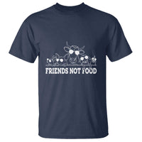 Vegetarian T Shirt Friends Not Food - Wonder Print Shop