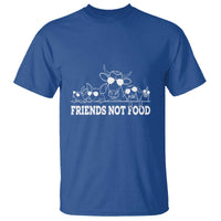Vegetarian T Shirt Friends Not Food - Wonder Print Shop