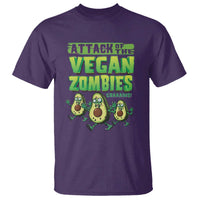Halloween Vegetarian T Shirt Attack of the Vegan Zombies - Wonder Print Shop