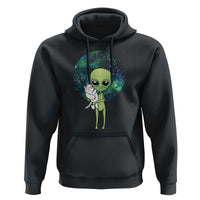 Cute Alien Hugs Cat Hoodie