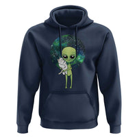 Cute Alien Hugs Cat Hoodie