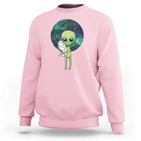 Cute Alien Hugs Cat Sweatshirt