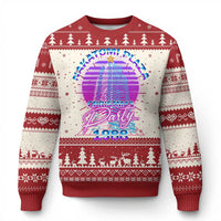 Nakatomi Plaza Christmas Party 1988 Vaporwave Ugly Christmas Sweater - Wonder Print Shop