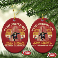 Funny Nakatomi Plaza Christmas Ornament It's Not Christmas Until Hans Gruber Falls - Wonder Print Shop