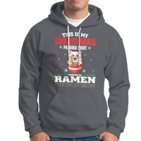 Kawaii Cat Powered By Ramen Christmas Japanese Noodle Hoodie - Wonder Print Shop