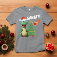 Funny Dinosaurs Extinction Santa Ugly Christmas T Shirt - Wonder Print Shop