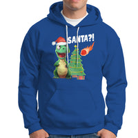 Funny Dinosaurs Extinction Santa Ugly Christmas Hoodie - Wonder Print Shop