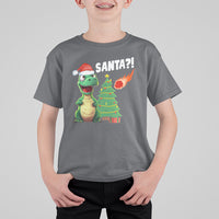 Funny Dinosaurs Extinction Santa Ugly Christmas T Shirt For Kid - Wonder Print Shop