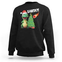 Funny Dinosaurs Extinction Santa Ugly Christmas Sweatshirt - Wonder Print Shop