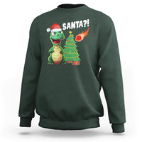 Funny Dinosaurs Extinction Santa Ugly Christmas Sweatshirt - Wonder Print Shop