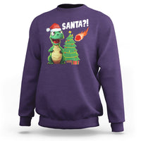 Funny Dinosaurs Extinction Santa Ugly Christmas Sweatshirt - Wonder Print Shop