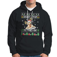 Don't Stop Retrievin Golden Retriever Ugly Christmas Hoodie - Wonder Print Shop