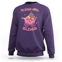 Sleigh Girl Sleigh Christmas Groovy Gingerbread Man Xmas Holidays Sweatshirt - Wonder Print Shop