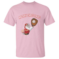 Christmas Baseball T Shirt Funny Santa Playing Baseball Merry Christmas - Wonder Print Shop