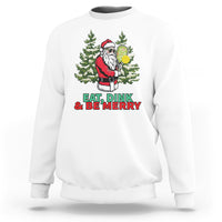 Christmas Sport Sweatshirt Eat Dink Be Merry Santa Claus Pickleball - Wonder Print Shop