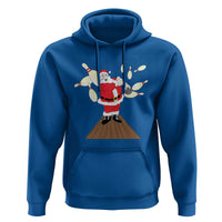 Christmas Bowling Hoodie Funny Santa Playing Bowling Merry Christmas