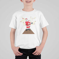 Christmas Bowling T Shirt For Kid Funny Santa Playing Bowling Merry Christmas - Wonder Print Shop