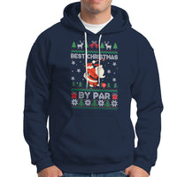 Best Christmas By Par Santa Claus Golfer Xmas Golf Hoodie - Wonder Print Shop
