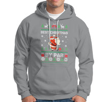 Best Christmas By Par Santa Claus Golfer Xmas Golf Hoodie - Wonder Print Shop