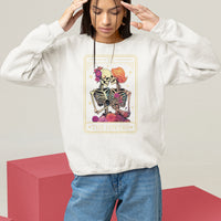 The Lovers Goth Tie Dye Kissing Lesbian Skeletons Sweatshirt - Wonder Print Shop