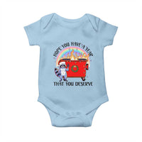 Funny Xmas Dumpster Fire Baby Onesie Hope You Have The Year You Deserve Santa Raccoon