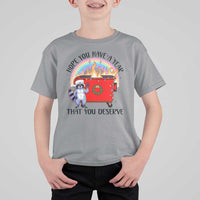 Funny Xmas Dumpster Fire T Shirt For Kid Hope You Have The Year You Deserve Santa Raccoon - Wonder Print Shop