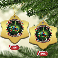 Funny Xmas Christmas Ornament Not The Gift You Wanted But The Gift You Deserve - Wonder Print Shop